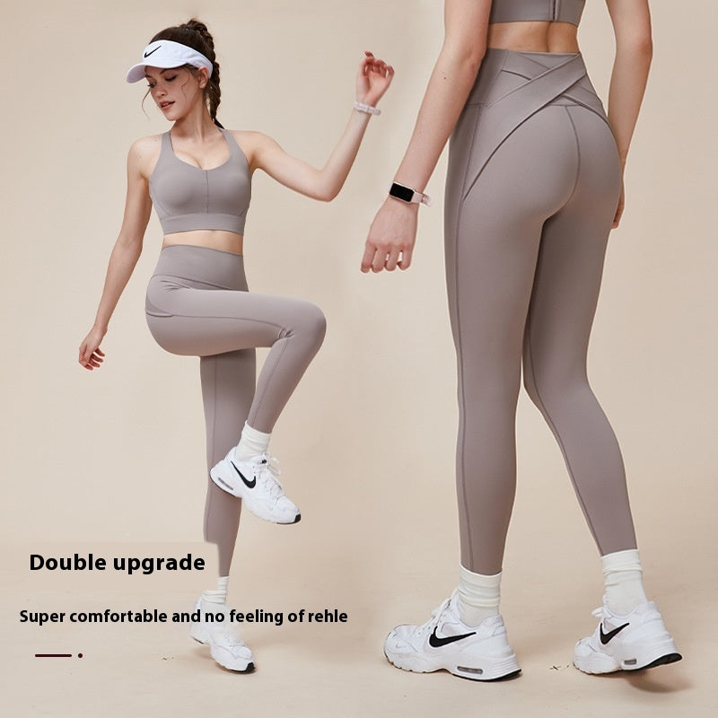 High-Waist Peach Lift Yoga Pants – Slimming & Hip-Lifting Sports Leggings for Ultimate Comfort